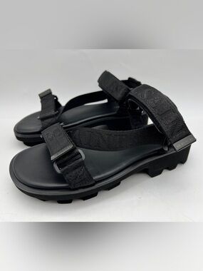 AllSaints Atlanta Grosgrain Sport Sandals Black Size 37 / US 7